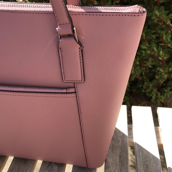 Kate Spade Large Pink Pocket Tote Peony Cameron - Picture 4 of 8